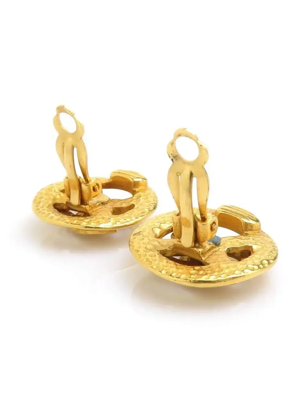 Auth Chanel Vintage Cc Logo Clip On #302681C28B